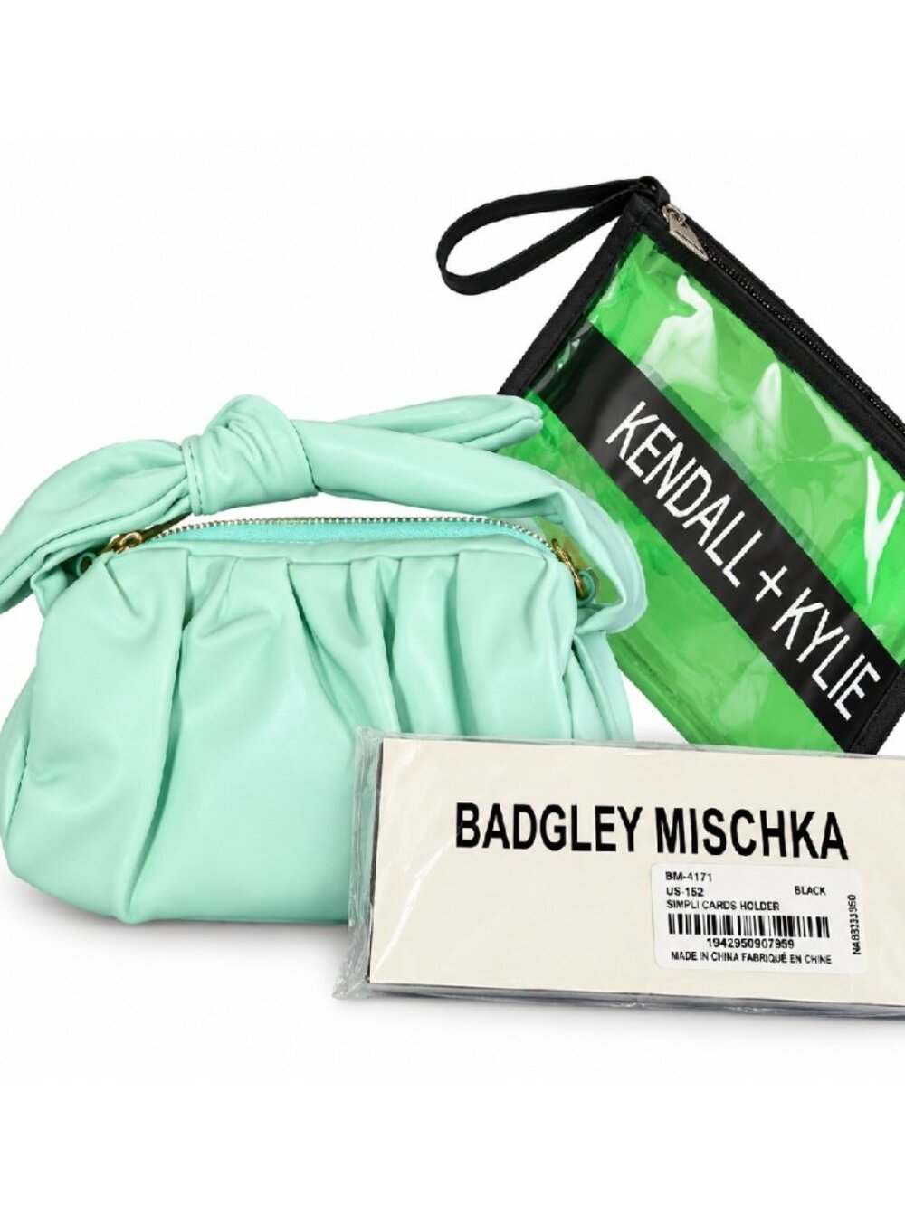 BUNDLE #11 🖤🖤 Mint Mini Handbag & Kendall Kylie Makeup Bag 🖤🖤